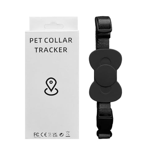 GkgWuxf Collar GPS para perros | Collar GPS para gato, localizador electrónico preciso de animales, etiqueta antipérdida para perro, gatito, equipaje, reloj de llaves para niños, mascotas
