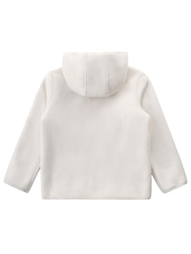 Kids Full Zip Fleece Hooded Sweatshirt Boys Girls Long Sleeve Stand Collar Zipper Pullover Top Outerwear2