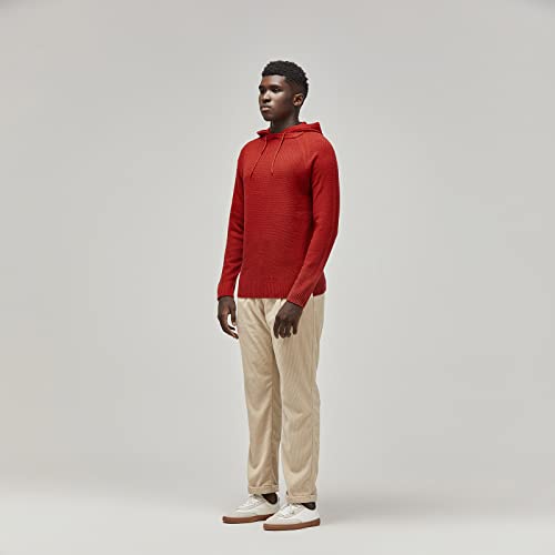 Men's Polyana Cashmere Crewneck Pullover Hoodie Sweater Pique Knit with Long Sleeve4