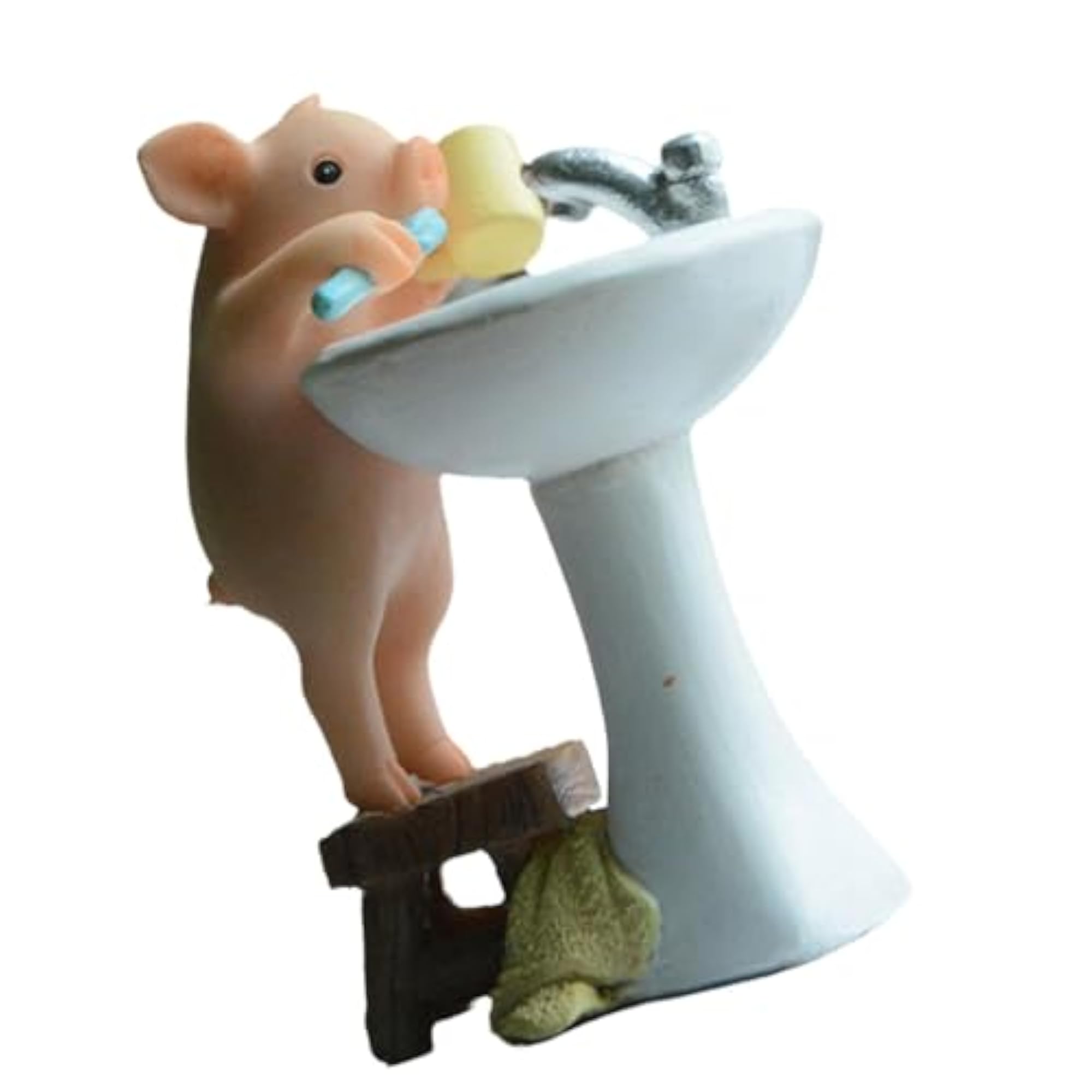 Mini Resin Pig Figurine, Creative Collectible Gift