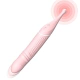 TYDAY Doppelkopfvibrator für Frauen weibliche private Teile G-Punkt-Masturbator vollautomatischer Teleskop-Massagestab aus Silikon 10-Frequenz-Vibrationsmodus weiblicher Masturbator Dildo