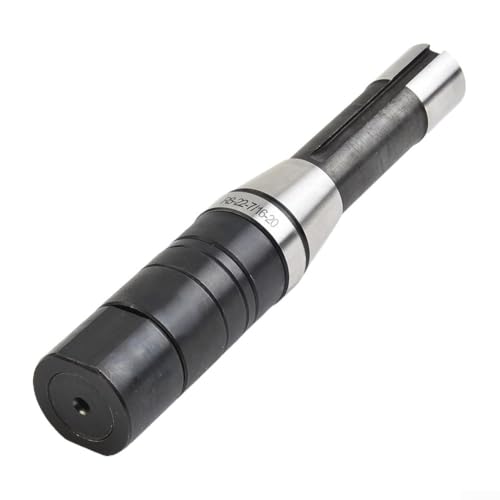 Eawfgtuw Tonnelle de fraisage à tige R8 pour fraises de 22 mm avec filetage de barre d'attelage de 7/16-20, longueur 189 mm, finition oxydante noire, compatible avec engrenages, fraises à visage et
