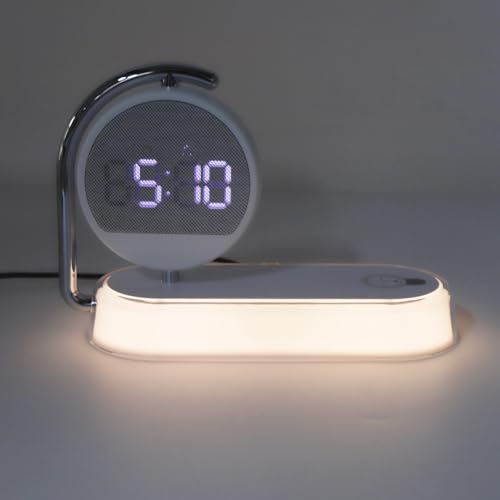 Luz de Lectura de Carga Inalámbrica y Lámpara de Noche Ajustable 4