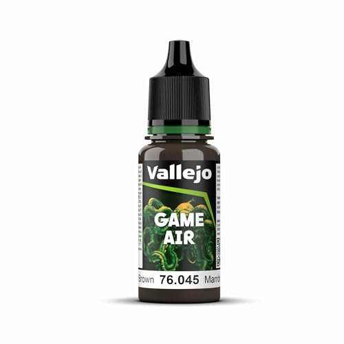 Vallejo AV AV Game Air 18ml - Charred Brown Model Paint, VAL76045