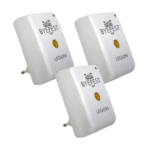 Kit c/ 3 Repelente Eletrônico Espanta Ratos e Morcegos ByePest Alcance 200m²