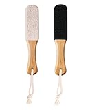 2-Pack Professional Pedicure Foot File & Pumice Stone - Callus Remover and Foot Scrubber for Dead Skin, Dry Rough Feet and Cracked Heels