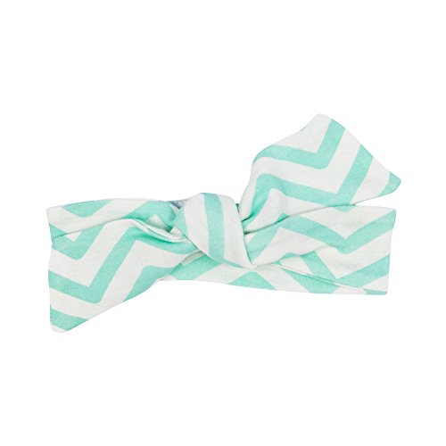 Carley Barley for Girls Baby Organic Knotted Adjustable Headband (Chevron)