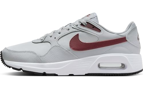 Nike Mens Air Max Sc Running Shoes-Wolf Grey/Dark Team Red-Burgundy Crush-Cw4555-016-8Uk
