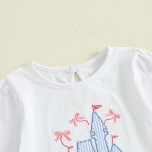 Little Toddler Baby Girl Clothes Fall Winter Ruffle Long Sleeve Tops Striped Pants Set Cute Birthday Outfit4