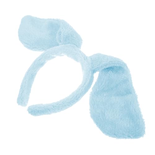 VALICLUD 1 Pc Diadema Con Orejas De Animales Bandeau Titular De La Diadema Orejas De Conejo Horquilla Diadema Calentadora De Orejas y Orejas De Raton Neto Orejas De Blue Poliéster