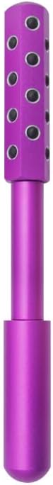 Facial Roller - Uplift Facial Massaging Beauty Roller, Face Massager Roller, Face Rollers for Women, Portable 7.6" Purple Beauty Roller for Face, Eye, Neck, Chin, Skin - 24-Stone - Image 2
