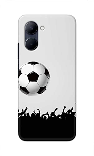 Image of Printed Hard Back Cover Case for Realme C33 Back Cover (Football Icon) -702