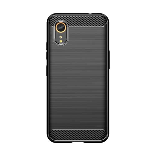SHSJYA ������J�[�{���t�@�C�o�[�\�t�gTPU�t�H���P�[�X�A�ϏՌ�����~�ߕی�J�o�[Samsung Galaxy XCover 7�p (�u���b�N)