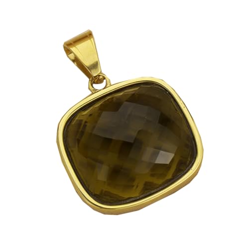 [JUNENTER] fB[X XeXX`[lbNX ΃y_g ֒ꂽXg[`[lbNX WG[Mtg bhy_ĝ(Dark Yellow Pendant Only)