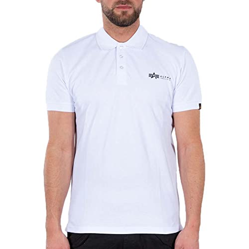 Polo Alpha Industries homme en maille premium coupe ajustée