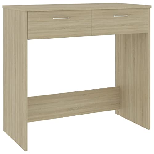 Generico Escritorio de roble Sonoma, 80 x 40 x 75 cm, madera multicapa kangqiling801358