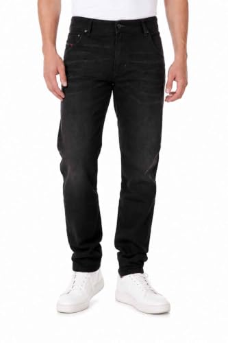 Jean slim Diesel Krayver R97F6 à coupe carotte innovante et denim résistant