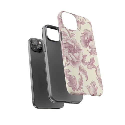 Coque rigide mate iPhone 14 Plus bordeaux chic pour le bureau - 3