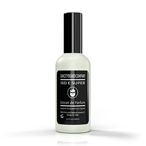 Oak City Beard Company Iso E Super 01 - (3.4oz-100ml) - Extrait de Parfum - Molecule 01 (Type) - Woody - Cedarwood - Dry - Velvety - Amber
