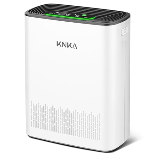 KNKA Air Purifiers for Home Large Room Bedroom Up to 2325 Ft², Washable Filters, Air Quality Monitor, Turbo Mode, Auto & Sleep Modes, HEPA Air Cleaner for Smoke, Dust, Pet Hair, Pollen (APH3000)