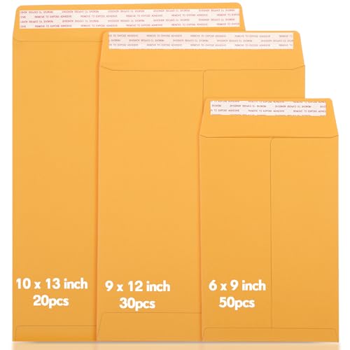 Chivertion Katalog-Versandtaschen, 3 Größen, 100 Stück