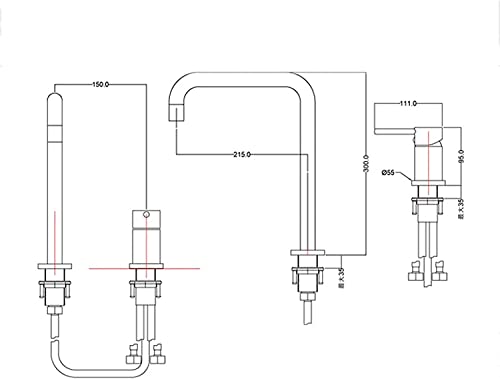 Robinet pour vasque double trou idéal pour la routine du matin - 5