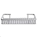 OrangeTag 1 Tier Wall Mounted Bathroom Shelf, Aluminium Silvery White