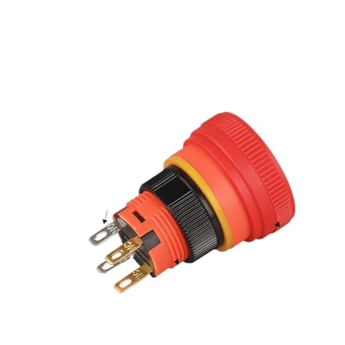 Interrupteur d'arrêt d'urgence Shield-01 16mm 6A 1NO1NC tête rouge
