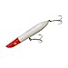Cotton Cordell Pencil Popper Fishing Lure - Pearl/Red Head - 7 in
