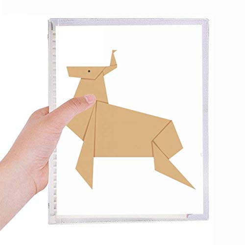 Carnet de Noël rigide graphisme abstrait géométrique cerf origami