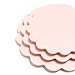 Sugar & Cloth Peach Scallop Melamine Serving Set, 3-Piece