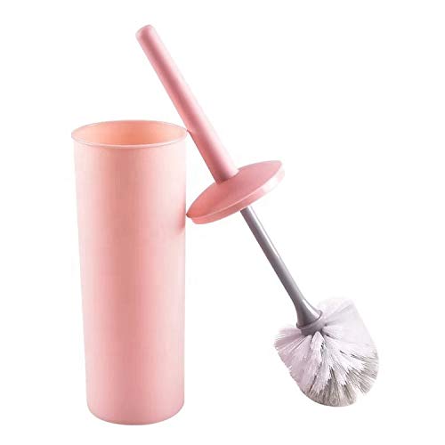 Maharsh Plastic Toilet Brush with Holder (Multicolor) (pack of 1) 1