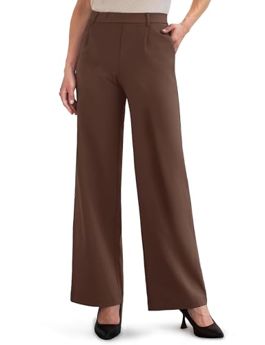 Womens Dress Pants with Wide Leg and High Waist