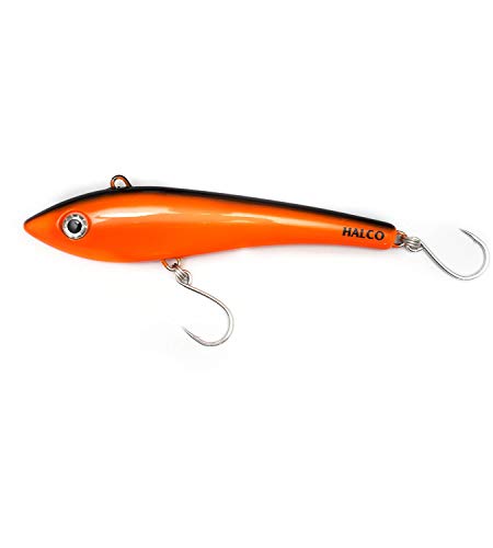 Halco Max220-1006 Max 220 Bibless Minnow -1006 Orange/Blk, 6