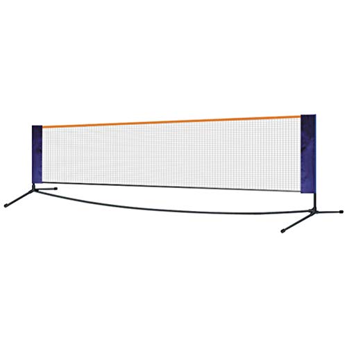 Juego de red deportiva portátil de fácil instalación para bádminton, voleibol y tenis, con altura ajustable, estante plegable para uso en parque al aire libre o parque infantil