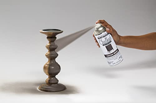 Image of Rust-Oleum Cocoa Bean Chalked All-in-One Ultra Matte Spray Paint | One Coat Coverage | No Primer, Sanding, Or Topcoat Needed | Easy Spray Application | Made in USA | 12 OZ