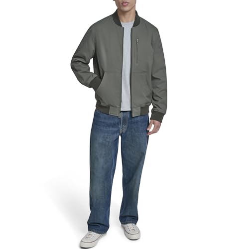 Image of Levi's Men's Rib Knit Bomber with Chest Zip Pocket