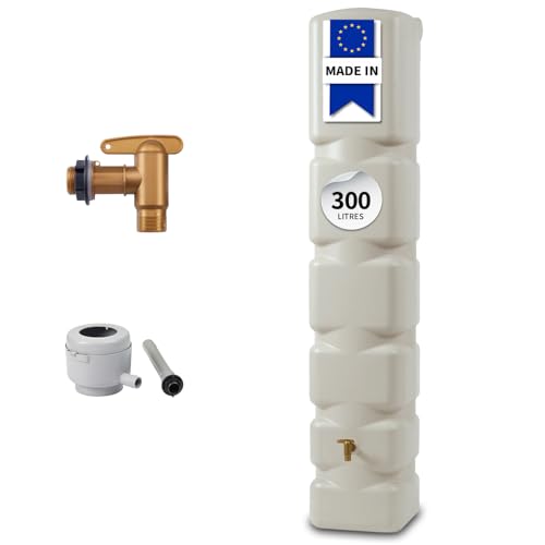Cuve murale Basic - Récupérateur d'eau de pluie 300L - Sable - Garantia