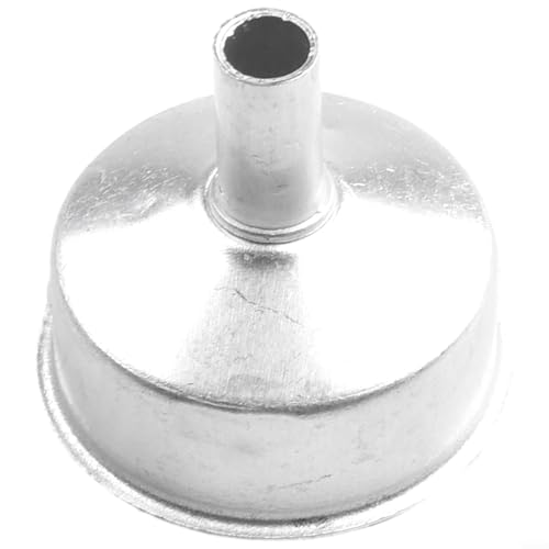 Filtro de embudo de aluminio de repuesto para cafeteras de café espresso y moca para tamaños de 1, 2, 3, 6, 9, 12 tazas, compatible con la mayoría de percoladores Moka para uso doméstico y comercial