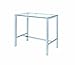 Coaster Home Furnishings - Tolbert - Glass & Metal - 47-Inch Rectangular Bar Table with Tempered Glass Top and Chrome Legs - Dining Room & Home Bar - Chrome - 104873