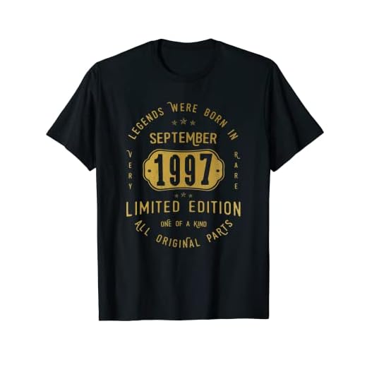 25 años Cumpleaños Las Leyendas nacen en Septiembre de 1997 Camiseta