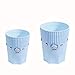 Cheaonglove Oficina Organizador Escritorio Cubo Basura PequeñO Apilable Cajas de Almacenamiento Estacionarias Organizador Portalápices de Escritorio Blue,Small