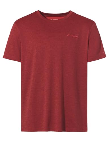 VAUDE Essential T-Shirt für Herren Schnelltrocknendes & pflegeleichtes Sport Shirt Atmungsaktives Outdoor T-Shirt mit Rundhals - Carmine/Mars red M