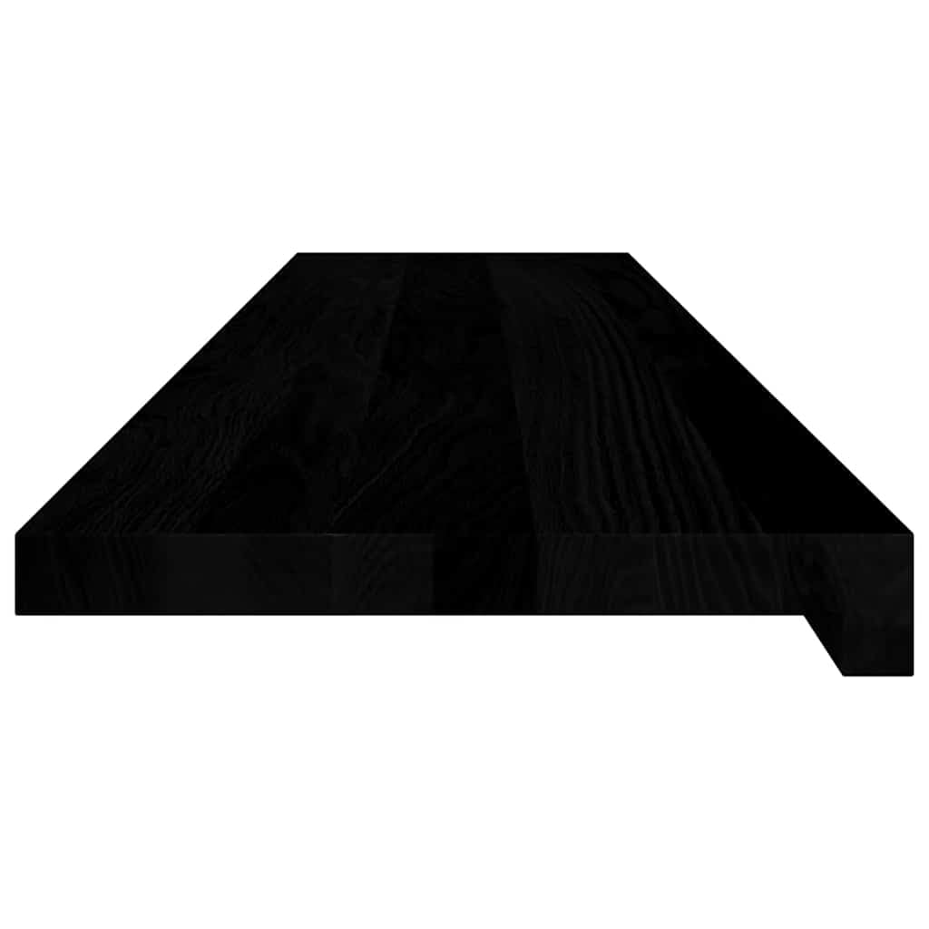 Stopnie 8 szt., brązowo-czarny, 110 x 30 x 2 cm, lite drewno dębowe | Lite drewno dębowe, drobno szlifowane, wykończenie ciemnobrązowe, służy jako parapet, nie można go wymieniać