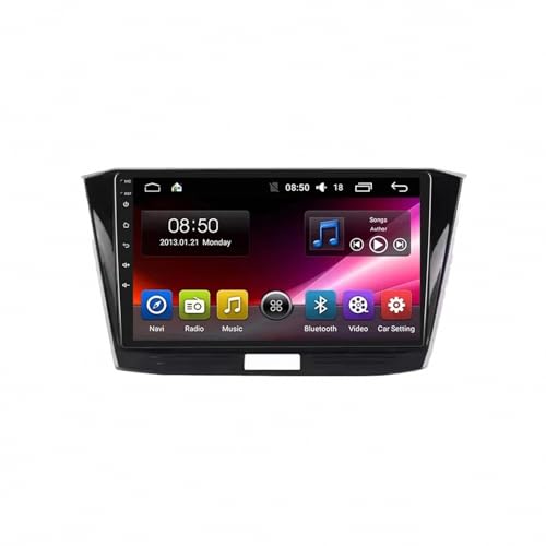 Radio de coche 2 DIN con pantalla táctil HD y GPS para Passat B8