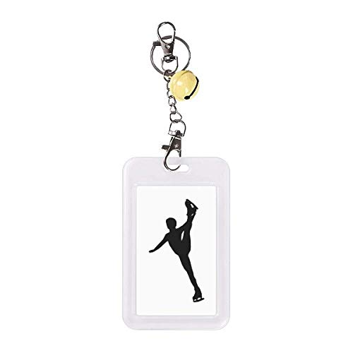 Badge éducation physique et protège-carte sport patinage jaune