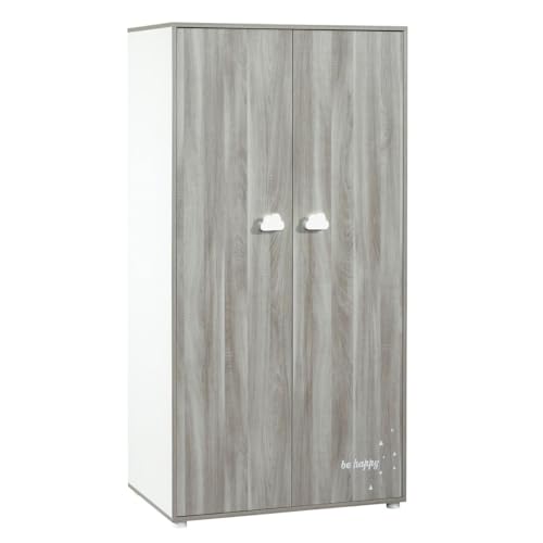BABY PRICE Armoire 2 Portes 168x85x57cm en Bois