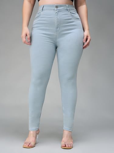 Image of Miss Chase A+ Women's Bootcut High Rise Regular Length Stretchable Denim Jeans