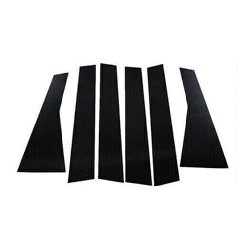 Compatible With Kia For Optima K5 2016 2017 2018 2019 6個入り ドアウィンドウピラーポストトリムカバー 外装ステッカーアクセサリー 車の窓ピラーポストトリムカバー