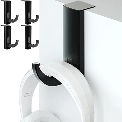 ZLXFT Soporte para auriculares, 4 unidades, gancho de almacenamiento para mesa
